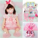 Bebê Reborn Menina 100% Silicone Enxoval Completo + Bolsa