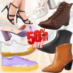 Ofertas na seção de tênis e sapatos com até 50% OFF