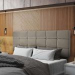 Cabeceira Retangular Estofada Cama Box Casal 1,40