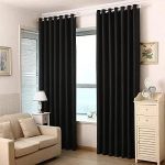 Cortina Blackout de Sala e Quarto Em Tecido 3,00 x 2,50 Preta Admirare