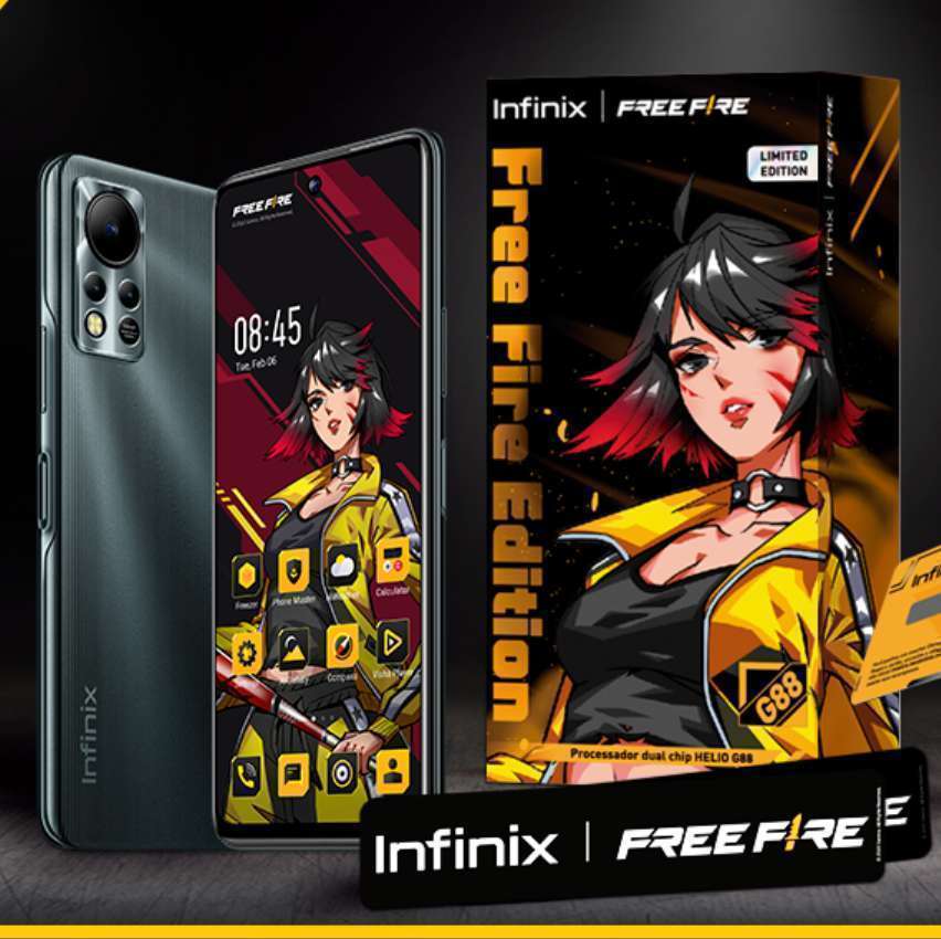 Smartphone Infinix Free Fire Limited Edition, 128GB, 6GB RAM