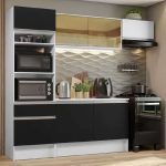 Cozinha Completa Madesa Diamante com Armário, Balcão e Tampo