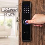 Fechadura Digital de Embutir Wi-Fi com Biometria, Elsys