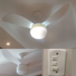 Ventilador de teto Ventisol Fênix branco com 3 pás de plástico, 96 cm de diâmetro