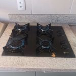 Fogão Cooktop Fischer 4Q Fit Line Gás Mesa Vidro Preto Bivolt