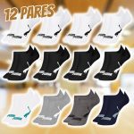 Kit 12 Pares de Meia Puma Sapatilha Invisível Esportiva Masculino Adulto