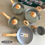 Conjunto De Panelas Antiaderente 5pçs Smart Plus Gris Brinox