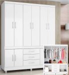 Guarda-roupa Casal 10 Portas 2 Gavetas Araplac – Coimbra