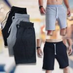 Kit 3 Bermudas Moletom Masculino Short Academia