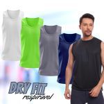 Kit 5 Regatas Masculina Lisa Básica Dry Academia