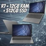 Notebook Lenovo Ultrafino IdeaPad 3 R7-5700U 15.6″ AMD Radeon Graphics 12GB 512GB SSD Linux