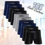 Kit Com 10 Cuecas Boxer Algodão Sem Costura Zorba