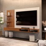 Painel para TV até 60 Polegadas Ripado com Nichos