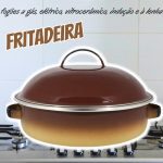 Fritadeira 26 Esmaltada Marrom degradê