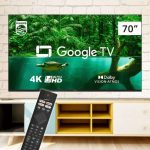 Smart TV Philips 70″ 4K 70PUG7408/78, Google TV, Comando de Voz