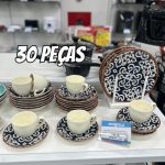 Aparelho de Jantar Chá 30 Peças Haus Cerâmica – Redondo Soho Camelia