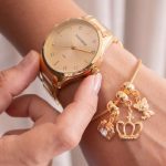 Relógio Feminino Analógico Mondaine + Pulseira