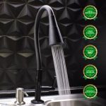 Torneira Gourmet Cozinha Mesa Bancada Pia Flexível Preta Abs