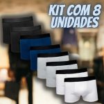 Kit 8 Cuecas Boxer Cotton Confort Masculina Part.B
