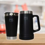 Kit 1 Copo 473ml + 1 Caneca 709ml Térmica Cerveja Gelada PK For Drink