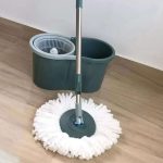 Mop Giratório Rayco Essencial Cesto Plástico 8 litros e 1 Refil