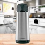Garrafa Térmica Inox Bomba de Pressão de Vidro 1,8L Lumina – Home Utilities