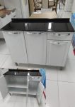 Balcão de Cozinha com Tampo Itatiaia Aço – 3 Portas 1 Gaveta Rose