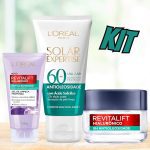 Kit L’Oréal Paris Antioleosidade: Gel Creme Hidratante Revitalif Hialurônico 49g + Gel de Limpeza Hialurônico 150g + Protetor
