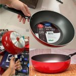 Brinox 7001/365 – Wok Garlic, 24cm, 2.3 Litros, Vermelho