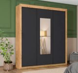 Guarda-roupa Casal com Espelho 3 Portas de Correr