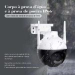 Câmera IP Sem Fio de Segurança Externa HD 4MP IP66 360 Graus