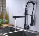 Torneira de Cozinha Gourmet Monocomando Duo 50cm Preto – Mm House