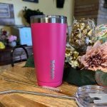 BJPKPK Copo de aço inoxidável de 590 ml com tampa
