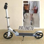 Patinete Adulto/Juvenil Até 100KG Rodas Grandes 200mm Com Bag de Transporte