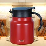 Garrafa Termica de Café Inox 1L Cafeteira LUMAI (Vermelho)