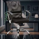 Cadeira Executiva Pelegrin Pel-501 Giratória com Regulagem de Altura a Gás Preto