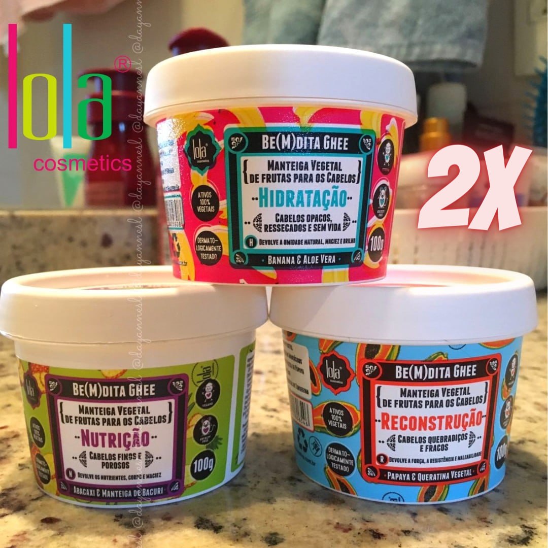 Lola Cosmetics Be(m)dita Ghee Kit 2 Máscaras de Reconstrução + 2 ...