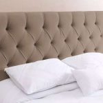 Cabeceira de cama box Kasabela Paris Casal 140cm x 58cm Camurça