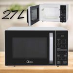 Micro-ondas 27L Branco e Preto Midea LED 220V