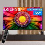 Smart TV 65” 4K UHD LED LG 65UR8750 – Wi-Fi Bluetooth Alexa 3 HDMI IA
