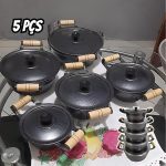 Jogo De Panela Alumínio Fundido Batido Grosso