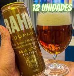 Pack de Brahma Duplo Malte Tostada Sleek 350Mml ,12 Unidades