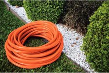 Tramontina Mangueira Super Flex com Engates Rosqueados e Esguicho em PVC Laranja, 15M