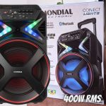 Caixa de Som Amplificada Mondial, Connect Lights, Bivolt, 400W RMS – CM-400