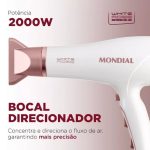 Secador De Cabelos Scn50 2000w Branco E Gold Rose Mondial 110V