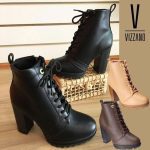 Bota Coturno Salto Grosso Feminina Vizzano