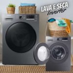 Lava e Seca Samsung WD11M com Digital Inverter WD11M4473PX Inox Look 11/7kg