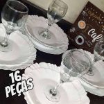 Aparelho De Jantar Pétala Opaline 16 Peças Duralex Nadir