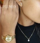 Kit Relógio Mondaine Dourado Feminino