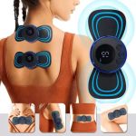Kit Com 2 Mini Massageador Pulso Elétrico Portátil